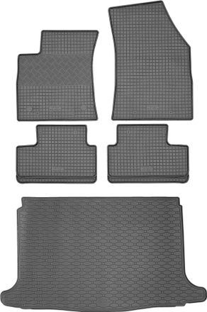 OEM Renault Megane Iv Hatchback Desde Enero De 2016. Juego De Alfombrillas De Goma Para Coche + Alfombrilla Para Maletero
