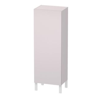 Duravit Armario Semi Alto Duravit L-cube, Anchura 500mm, Profundidad 363mm, 1 Puerta, Bisagra A La Derecha, Color: Blanco Lila Seda Laca Mate - Lc1179r8787