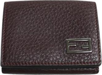 Fendi Pre-owned Vintage Leren Portemonnee - Dames - Vintage Accessoires - Rood - ONE Size - Leer - Vintage