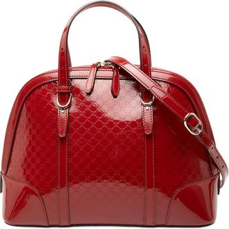 Gucci Pre-owned Gucci Small Microssima Patent Nice Dome Satchel Ladies 42PFVGD2BSDX5RH4