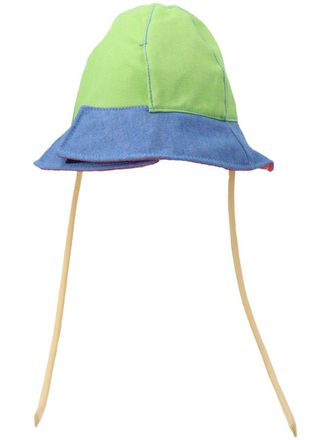 Sunnei Cappello bucket denim - Verde