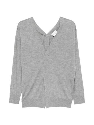 SA SU PHI Front And Back V-Neck Sweater