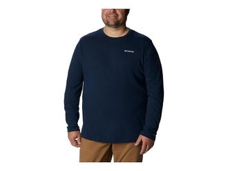 Columbia Big Tall Thistletown Hillstm Long Sleeve Crew Mens Clothing Collegiate Navy Heather : 4XL Tall, Polyester/Cotton