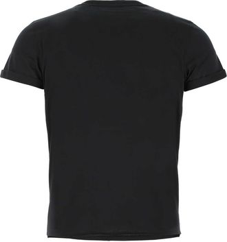 Saint Laurent Mens Black Cotton T-Shirt 1000 T-shirts And Polos