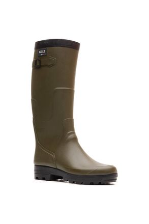 Aigle Benyl M Wellington in Khaki | Size: 8