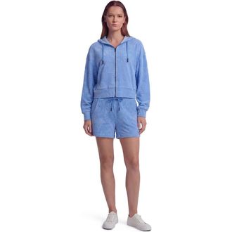 Lords of Harlech Womens Drawstring Terry Toweling Short in Blue at Nordstrom, Size X-Large