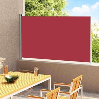 vidaXL Toldo Lateral Retr&aacute;ctil De Jard&iacute;n Rojo 180x300 Cm Vidaxl