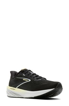 Brooks Launch 12 Running Sneaker in Black/luminary/oyster at Nordstrom, Size 10.5