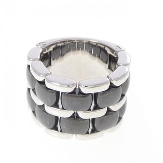 Chanel White Gold White Gold (18K) Ceramic Band Ring (Pre-Owned)