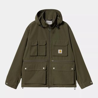 Carhartt Work in Progress Mens IRWIN JACKET TURTLE GREEN Cotton - Size Large