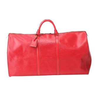 Louis Vuitton Red Color Epi Leather Boston Bag (Pre-Owned)