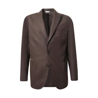 Boglioli Jassen, Heren, Bruin, L, Wol, Donkerbruin wollen pak