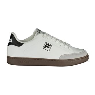 Fila Sneakers, male, White, Size: 10 US Mens White Sport Shoes with Black Details