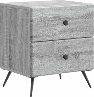 vidaXL Armario De Noche Gris Sonoma 43 X 34,5 X 47,5 Cm Vidaxl