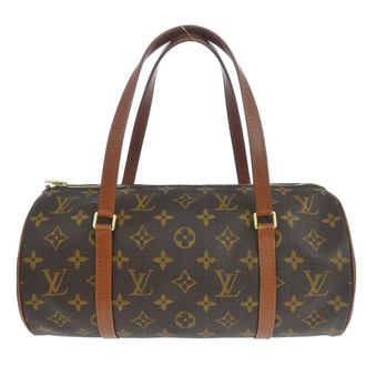 Louis Vuitton Papillon Handbag Monogram Canvas Brown Canvas Handbag (Pre-Owned)