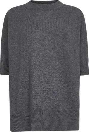 Jil Sander T-shirt in cashmere - Grigio