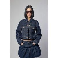 Ganni Rinse Denim Cropped Jacket