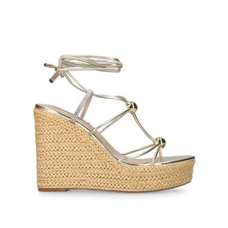 Steve Madden Womens Tulym Gold Heels - Size UK 3