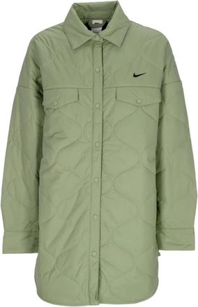 Nike Gewatteerde Trenchcoat - Dames - Trainingsjackets - Groen - S - Polyester - Fitness