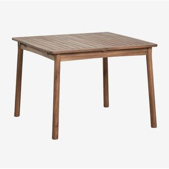 Sklum Tavolo da pranzo estensibile 100-160x100 cm in legno di acacia Karvia SKLUM