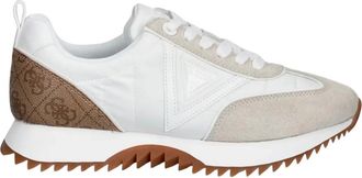 Guess Bail Suede Hardloopschoenen - Dames - Schoenen - Wit - Maat: 36 EU Su&egrave;de