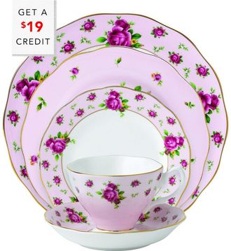 Royal Albert New Country Roses 5Pc Place Setting With $19 Credit
