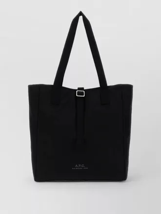 A.P.C. canvas archive tote bag