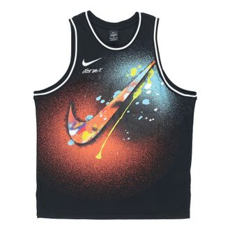 Nike Mens 2021 Summer New Colorful Logo Top Sleeveless T-shirt Multicolor DJ5217-010