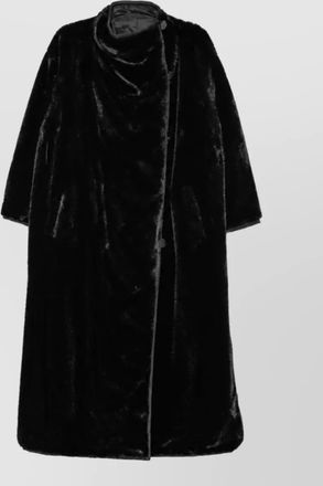 Emporio Armani faux fur funnel neck jacket