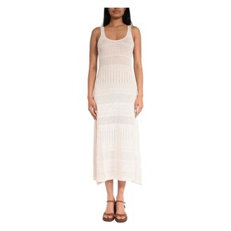 Akep Knitted Dresses, female, Beige, Size: XS Vskd13262 Dress