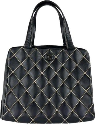 Chanel Pre-owned Handbag - Dames - Vintage Handtas - Zwart - ONE Size - Leer - Vintage