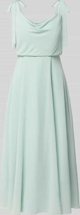 Jake*s Knielangens Cocktailkleid mit Zierschleifen in Lind, Gr&ouml;&szlig;e 32