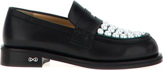 Mach & Mach Calfskin Slip-On Womens Loafers