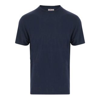 MC2 Saint Barth T-Shirts, male, Blue, Size: XL Navy Cotton Crew Neck T-shirt