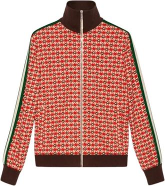 Gucci Sweatshirt met Rits - Dames - Vesten met rits - Rood - M - Hoodies & sweatvesten