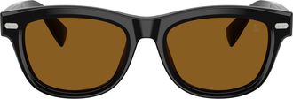 Brunello Cucinelli Silver 0bc3016s Acetate Square Sunglasses