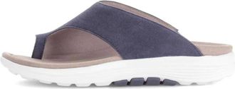 Gabor Schoenen, Dames, Blauw, 40 EU, Leer, Rolling Soft Slippers