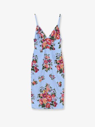 Dolce & Gabbana Vestito in raso con stampa iconica - DOLCE & GABBANA - gender_Woman
