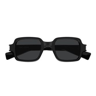 Saint Laurent SL720001 Square Full Rim Sunglasses - Black