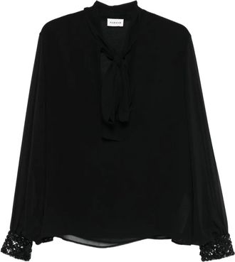 P.A.R.O.S.H. Blusa con decorazione - Nero