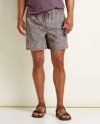 Toad & Co Mens Boundless Pull-On Short in Chestnut Print at Nordstrom, Size Xx-Large