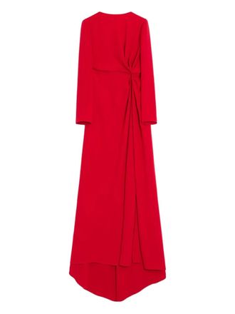 Valentino Garavani Cady Couture ruched maxi dress - Red