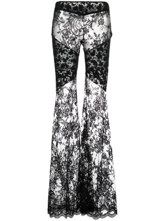 Roberto Cavalli Flared broek - Zwart