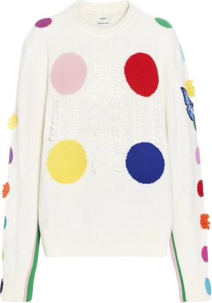 Barrie Pullover Damien Hirst Spots - - Knitwear - Donna - Bianco - S