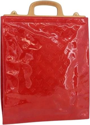 Louis Vuitton Pre-owned Handbags, female, Red, Size: ONE SIZE Pre-owned Vintage Patent Leather Tote Bag