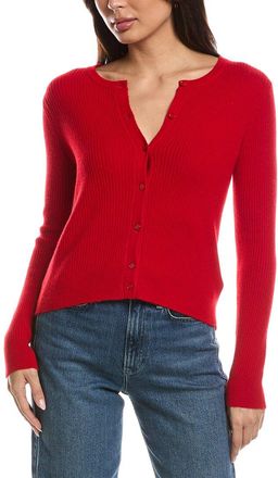 The Cashmere Project The Cashmere Project Mini Rib Cashmere Cardigan