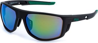 Fila SFIB13 U28V Mens Sunglasses Black Size 63