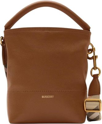 Burberry Brown B Clip Mini Bucket Bag