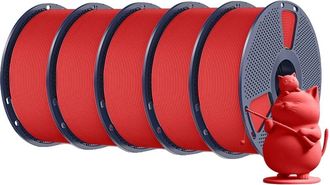 OEM Filamento Para Impresora 3d, Material Pla, Baja Contracci&oacute;n, Rojo