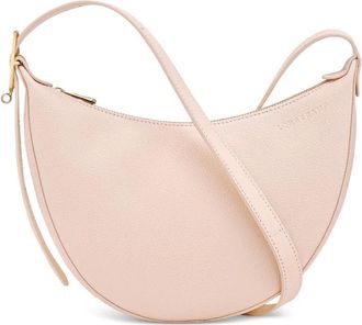 Longchamp Borsa a tracolla Le Foulonné piccola in pelle pieno fiore - Rosa